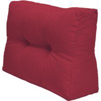 Palettenkissen Seitenkissen eco Elements Rot, 60x40x20 cm - Beautissu von BEAUTISSU