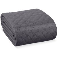 Beautissu - Tagesdecke Bettüberwurf Olivia in Steppoptik Anthrazit, 240cm, 220cm Beautissu - Tagesdecke Bettüberwurf Olivia in Steppoptik Anthrazit, 240cm, 220cm von BEAUTISSU