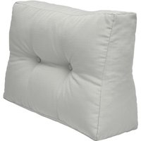 Beautissu - Palettenkissen Seitenkissen eco Elements Hellgrau, 60x40x20 cm von BEAUTISSU