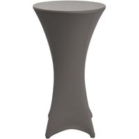 Stehtischhusse Stella Stretch Anthrazit, 80cm ∅ - Beautissu von BEAUTISSU