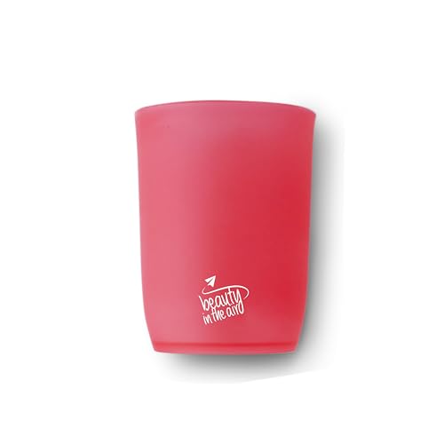 Beauty In The Air - Zahnputzbecher – Zahnbürstenhalter und Zahnpasta – robuster Kunststoff – ideal für Reisen – zufällige Farbauswahl von BEAUTY IN THE AIR