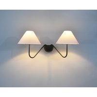 Moderne Wandleuchte Wandlampe Kunstharz Leuchte Schwarz Vintage Design von BEAUTYARTLIGHTS
