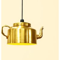 Teekanne Deckenleuchte Schrullig Handgefertigte Vintage Hängelicht von BEAUTYARTLIGHTS