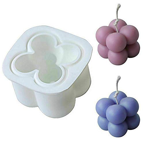 BEAUTYBIGBANG DIY Kerzenform Würfel Sojakerze Form DIY Aromatherapie Kerze Form 3D Silikon für Handwerk Ornamente Fondant Duftkerze Sojawachs handgefertigte Seife (s) von BEAUTYBIGBANG