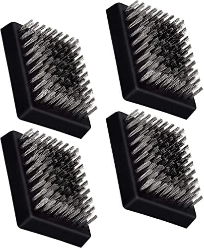 BEAUTYBIGBANG Grillreinigung Ersatzbürstenköpfe zu Bürste Gross 4 Stück drahtlose Grillreinigungsbürste, austauschbare Köpfe, passend für die meisten Grillbürsten von BEAUTYBIGBANG