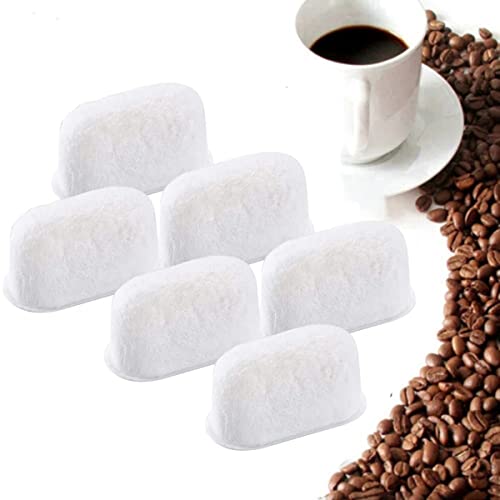 BEAUTYBIGBANG Wasserfilter 6 Stück Filter Ersatz Wasserfilter, Aktivkohlefilter, Kalkfilter, Filter Kalkfilter Entkalker für Kaffeemaschine von BEAUTYBIGBANG