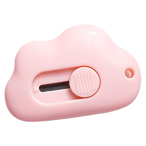 Mini Cloud Utility Messer Papierschneideröffner für Briefkasten Box Cutter Brieföffner Tapete Cutter Kunst Messer Handwerk Schneider Cloud Förmigen für Kartons Paket Box (Rosa) von BEAUTYBIGBANG