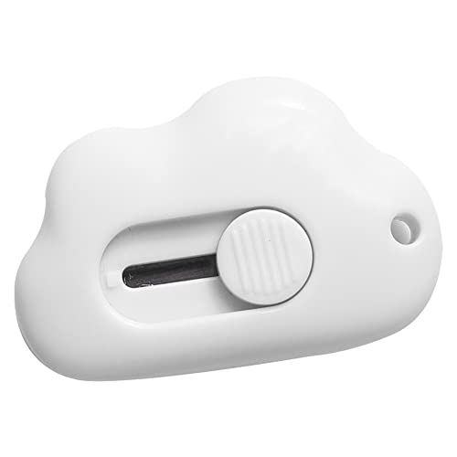 Mini Cloud Utility Messer Papierschneideröffner für Briefkasten Box Cutter Brieföffner Tapete Cutter Kunst Messer Handwerk Schneider Cloud Förmigen für Kartons Paket Box (Weiss) von BEAUTYBIGBANG