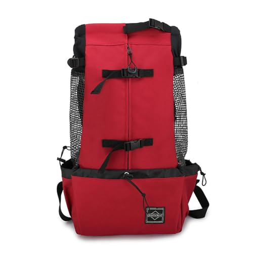 BEAUTYC Katzenrucksack Haustier Rucksack, Reisenden Rucksack, Hund Ausgesetzt Tasche, Belüftet Und Atmungsaktiv-Rot-S BEAUTYC Katzenrucksack Haustier Rucksack, Reisenden Rucksack, Hund Ausgesetzt Tasche, Belüftet Und Atmungsaktiv-Rot-S von BEAUTYC