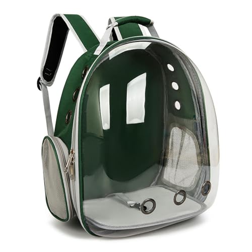 BEAUTYC Katzenrucksack Haustier Rucksack Tragbare Transparente Raumkabine Haustiertasche Für Den Ausgang-Grün von BEAUTYC
