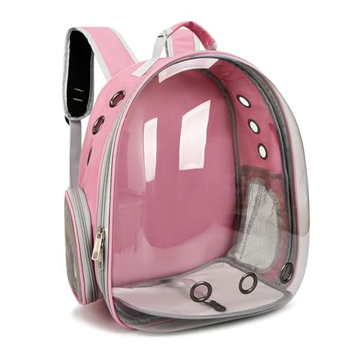 BEAUTYC Katzenrucksack Haustier Rucksack Tragbare Transparente Raumkabine Haustiertasche Für Den Ausgang-Rosa BEAUTYC Katzenrucksack Haustier Rucksack Tragbare Transparente Raumkabine Haustiertasche Für Den Ausgang-Rosa von BEAUTYC
