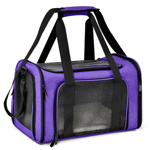 BEAUTYC Katzenrucksack Katzentasche Tragbarer Katzenrucksack Faltbare Kleine Haustier Outdoor-Tasche-Violett-Größe L BEAUTYC Katzenrucksack Katzentasche Tragbarer Katzenrucksack Faltbare Kleine Haustier Outdoor-Tasche-Violett-Größe L von BEAUTYC