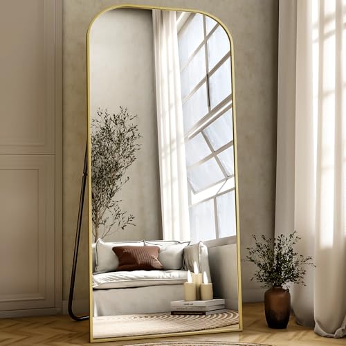 BEAUTYPEAK 171x76 cm Standspiegel, Minimalistische Rahmen Ganzkörperspiegel frei stehend, leicht Spiegel in voller Länge Aufhängen an der Wand horizontal oder vertikal für Schlafzimmer Gold BEAUTYPEAK 171x76 cm Standspiegel, Minimalistische Rahmen Ganzkörperspiegel frei stehend, leicht Spiegel in voller Länge Aufhängen an der Wand horizontal oder vertikal für Schlafzimmer Gold von BEAUTYPEAK