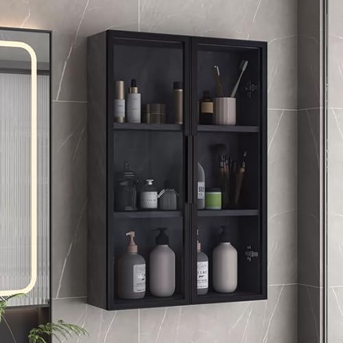 Geeignet für Badezimmer,Küche,Badezimmer,Spiegelseitenschrank,schmaler Schrank,Küche,Schlafzimmer,Wohnzimmer,Küchenbadezimmer-Speicherschränke, Wandschrank mit transparenter Tür(A,50*75*14cm/19.7*29.5 von BEBANE