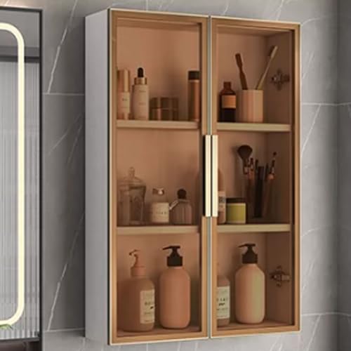 Geeignet für Badezimmer,Küche,Badezimmer,Spiegelseitenschrank,schmaler Schrank,Küche,Schlafzimmer,Wohnzimmer,Küchenbadezimmer-Speicherschränke, Wandschrank mit transparenter Tür(B,50*75*14cm/19.7*29.5 von BEBANE