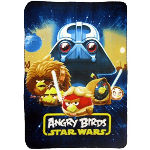 Angry Birds Fleecedecke 'Star Wars' - 100 x 150cm von BEBEGAVROCHE