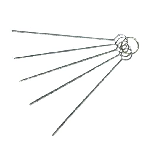 BEBEMOKO Airbrush Reinigungsset 1 Satz für Airbrush und Spraygeräte Reinigungswerkzeug mit Bürste und Nadeln für Schwer Erreichbare Stellen Langlebig und Einfach zu Verwenden von BEBEMOKO