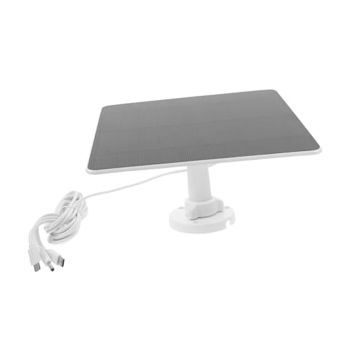 BEBEMOKO 1 Satz Solarpanel Monokristallin für Video Türklingel Wasserdichtes Outdoor Solar Power Ladegerät mit Type C USB Dc und Halterung für Effiziente Energieversorgung BEBEMOKO 1 Satz Solarpanel Monokristallin für Video Türklingel Wasserdichtes Outdoor Solar Power Ladegerät mit Type C USB Dc und Halterung für Effiziente Energieversorgung von BEBEMOKO