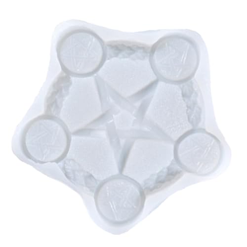 BEBEMOKO 1 Stück Kerzenhalter Silikonform für Diy Kerzenständer Flexible Gießform für Divination und Rituale für Teelichter und Bastelprojekte von BEBEMOKO