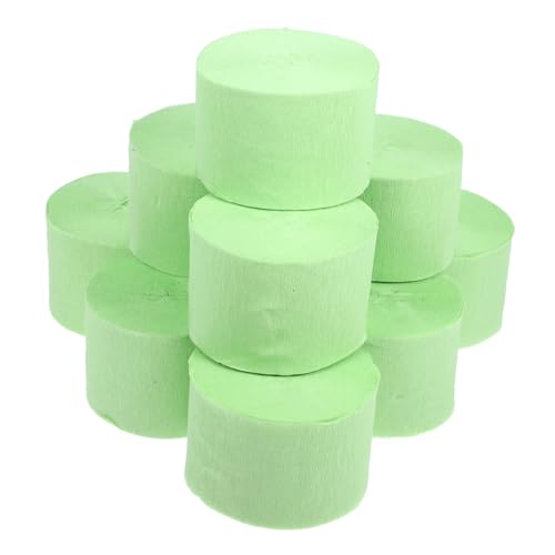 BEBEMOKO 10 Stück Teiliges Krepppapier Deko Lebendige Geburtstags und Hochzeitsdekoration Einfach zu Befestigende Papierschleifen Vielseitig für Wand Tür Fenster Praktisches Partyaccessoire von BEBEMOKO