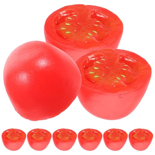 BEBEMOKO 10 Stück Teiliges Künstliche Kleine Kirschtomaten Deko Realistische Plastik Gemüse Modelle Langlebig Detailgetreu Vielseitig für Küchen Deko Schaufenster und Fotorequisiten von BEBEMOKO