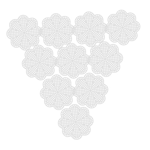 BEBEMOKO 10 Stück Teiliges Kunststoff Netzplatten für DIY Basteln Klare Rasterstruktur Atmungsaktiv Vielseitig Einsetzbar für Häkeln Stricken und Quilten Geeignet für Individuelle von BEBEMOKO