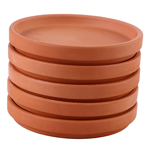 BEBEMOKO 15 Stk Terrakotta-Pflanzgefäß Pflanzenschale Untersetzer für Blumentöpfe aus Ton Pflanzentopf Untersetzer Keramik Blumentopf Untersetzer Anlage pflanztöpfe Sukkulenten-Topftablett von BEBEMOKO