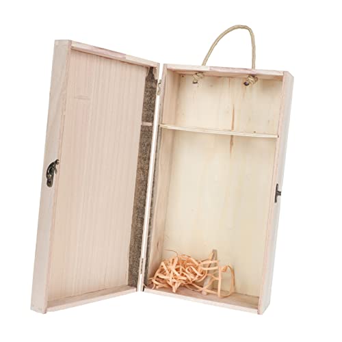 BEBEMOKO 1Stück Hölzerne Weinverpackungsbox für Flaschen Dekorative Weinkiste aus Hochwertigem Holz Rustikales Design für und Feiern zur Aufbewahrung von Rotwein BEBEMOKO 1Stück Hölzerne Weinverpackungsbox für Flaschen Dekorative Weinkiste aus Hochwertigem Holz Rustikales Design für und Feiern zur Aufbewahrung von Rotwein von BEBEMOKO