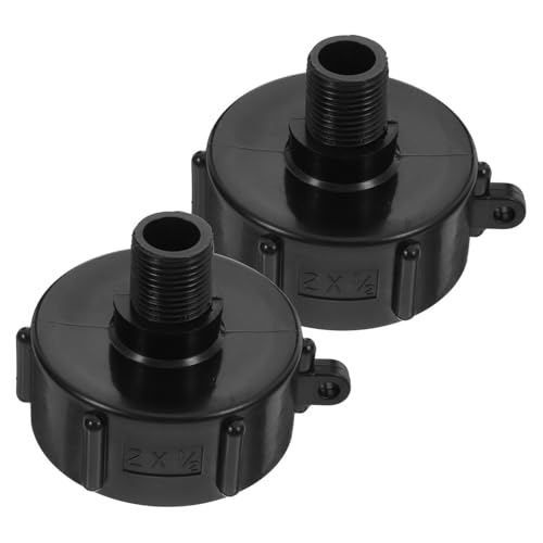 BEBEMOKO 2 Stück Ibc Tankadapter Grobgewinde Auslauf Anschluss für Gartenschlauch Ibc Wassertank Ventil Adapter Auslaufsicher Schnell Montierbar für Industrie Garten Landwirtschaft von BEBEMOKO
