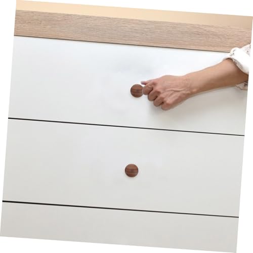 BEBEMOKO 2 Stück Massive Holzgriffe Pilzform Robuste Möbelknöpfe für Schrank Schublade Kleiderschrank und Kommode Leicht zu Montieren Polierte Oberfläche für Angenehmen Griff von BEBEMOKO