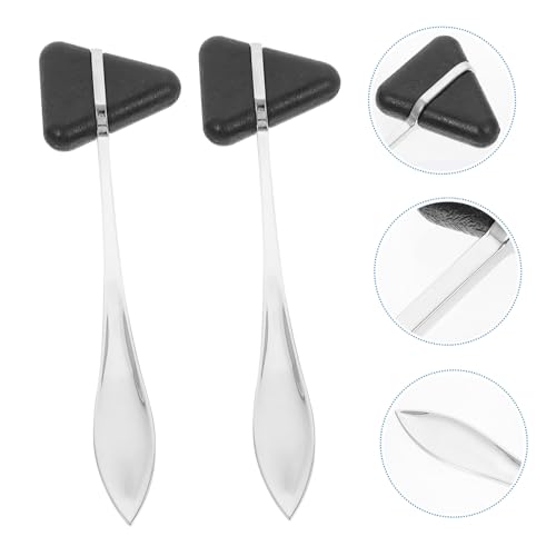 BEBEMOKO 2 Stück Neurologischer Reflexhammer Dreieckiger Diagnosehammer mit Ergonomischem Griff für Präzise Sehnenpercussion und Nervenreflexmessung für und Medizinische BEBEMOKO 2 Stück Neurologischer Reflexhammer Dreieckiger Diagnosehammer mit Ergonomischem Griff für Präzise Sehnenpercussion und Nervenreflexmessung für und Medizinische von BEBEMOKO