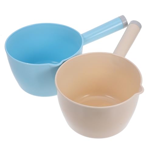 BEBEMOKO 2 Stück Teiliges Wasserlöffel Große Kapazität Breiter und Tiefer Wasserschöpfer für Küche und Garten Multifunktionale Wasserschaufel zum Einfachen Wasserschöpfen und Gießen von BEBEMOKO