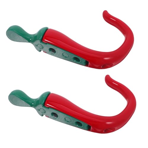BEBEMOKO 2 Stück Vintage Wandhaken Chili-pfeffer Design Robuste Metallhaken zum Aufhängen von Handtüchern Schals Taschen Einfache Montage Platzsparend für Küche und Flur BEBEMOKO 2 Stück Vintage Wandhaken Chili-pfeffer Design Robuste Metallhaken zum Aufhängen von Handtüchern Schals Taschen Einfache Montage Platzsparend für Küche und Flur von BEBEMOKO