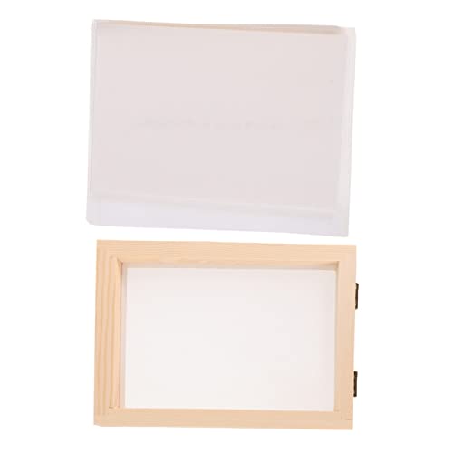 BEBEMOKO 21stücke Teiliger Siebsatz Zur Papierherstellung Aus Holz DIY-papierherstellungsrahmen Papiermaché-Form Druckrahmen Set Für Papierherstellung von BEBEMOKO