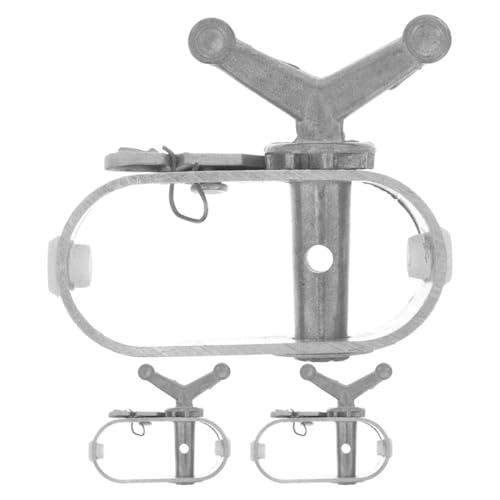 BEBEMOKO 3 Stück Robuster Stahlseil Spanner für Poolabdeckungen Winterabdeckung Winde Kabelspanner für Runde und Rechteckige Pools Silber Metall von BEBEMOKO