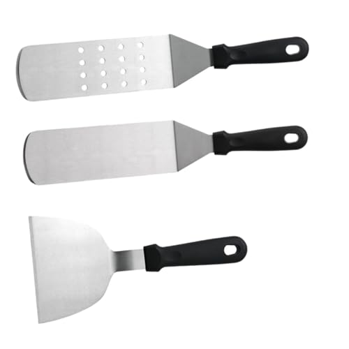 BEBEMOKO 3 Stück Teiliges Edelstahl Kochspatel Multifunktional Rostfrei Lebensmittelecht Geeignet für Steak Fisch Pizza Langlebig Spülmaschinenfest Professionelle Küche BEBEMOKO 3 Stück Teiliges Edelstahl Kochspatel Multifunktional Rostfrei Lebensmittelecht Geeignet für Steak Fisch Pizza Langlebig Spülmaschinenfest Professionelle Küche von BEBEMOKO