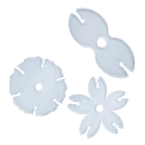 BEBEMOKO 3 Stück Teiliges Epoxidharz Weinregal Silikonform Flexible Transparente DIY Gießform für Weinglashalter und Untersetzer für Kreative Schmuckherstellung und Persönliche von BEBEMOKO