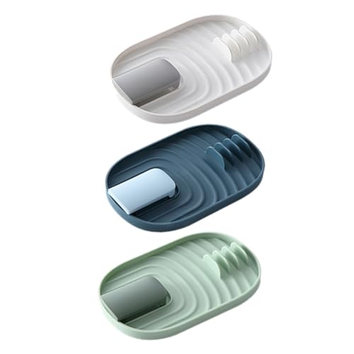 BEBEMOKO 3 Stück Teiliges Multifunktionales Topfdeckelhalter aus Robustem für Küchenorganisation Hält Kochlöffel und Utensilien Ordentlich Aufbewahrt Zufällige Farbe von BEBEMOKO
