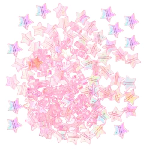 BEBEMOKO 300 Stück Acryl Perlen Sternform Rosa DIY Schmuckherstellung Bastelperlen für Armbänder Halsketten Handwerk Zubehör BEBEMOKO 300 Stück Acryl Perlen Sternform Rosa DIY Schmuckherstellung Bastelperlen für Armbänder Halsketten Handwerk Zubehör von BEBEMOKO