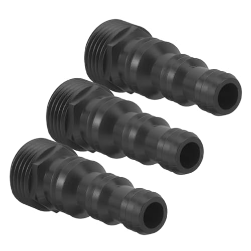 BEBEMOKO 3Stücke Teiliger Hochdruckschlauchanschluss Kunststoff Robuster Gartenschlauch Adapter für Effektive Gartenbewässerung und Sichere Verbindung von Bewässerungsgeräten von BEBEMOKO