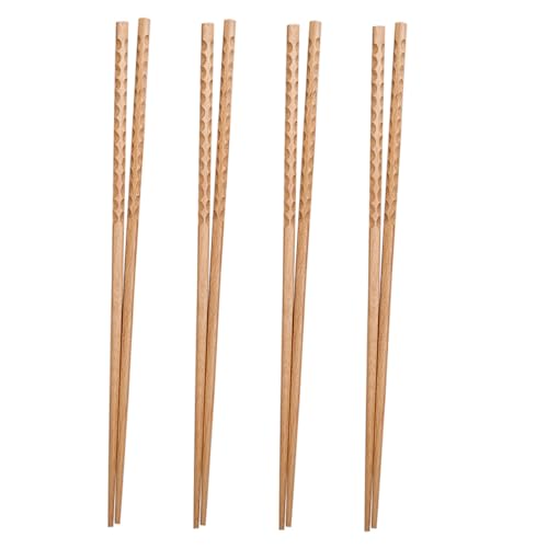 BEBEMOKO Verlängerte Essstäbchen aus Holz 4 Paar für Frittierte Lebensmittel und Nudeln Multifunktionale Küchenbedarf Extra Lange für Hotpot BEBEMOKO Verlängerte Essstäbchen aus Holz 4 Paar für Frittierte Lebensmittel und Nudeln Multifunktionale Küchenbedarf Extra Lange für Hotpot von BEBEMOKO