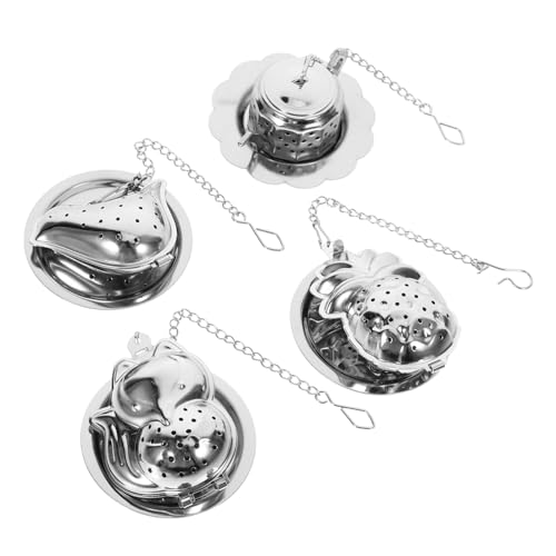 BEBEMOKO 4sätze Tee Sieb Aus Mit Ablage Für Losen Tee in Form Fuchs Ananas Kompaktes Teesieb Für Teezubereitung Und Gewürzeinfüllung BEBEMOKO 4sätze Tee Sieb Aus Mit Ablage Für Losen Tee in Form Fuchs Ananas Kompaktes Teesieb Für Teezubereitung Und Gewürzeinfüllung von BEBEMOKO