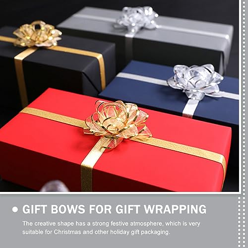 BEBEMOKO 5 Stück Geschenkband Schleifen für Weihnachts und Festtagsdekoration Transparente Halbkreis Form und Hochwertigem Organza für Geburtstagsfeiern und Besondere Anlässe BEBEMOKO 5 Stück Geschenkband Schleifen für Weihnachts und Festtagsdekoration Transparente Halbkreis Form und Hochwertigem Organza für Geburtstagsfeiern und Besondere Anlässe von BEBEMOKO