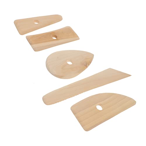 BEBEMOKO 5 Stück Teiliges Töpferei Werkzeugset Holz Modellierwerkzeug für Skulpturen für Präzise Formen und der Töpferkunst BEBEMOKO 5 Stück Teiliges Töpferei Werkzeugset Holz Modellierwerkzeug für Skulpturen für Präzise Formen und der Töpferkunst von BEBEMOKO