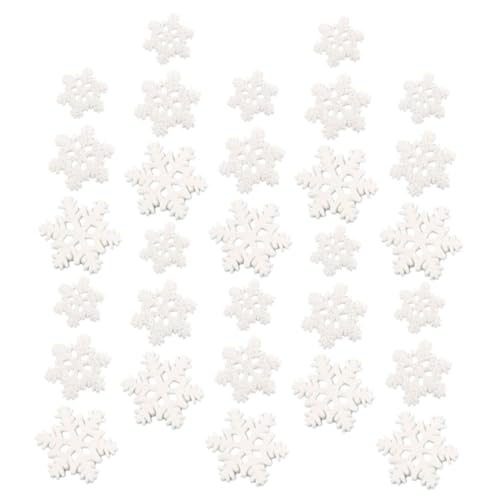BEBEMOKO 50 Stück Dekoration Weißes Resin Weihnachtsornament für Bastelprojekte und Festliche Anlässe für Tischdeko und Weihnachtsbaumgestaltung BEBEMOKO 50 Stück Dekoration Weißes Resin Weihnachtsornament für Bastelprojekte und Festliche Anlässe für Tischdeko und Weihnachtsbaumgestaltung von BEBEMOKO