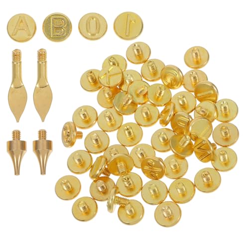 BEBEMOKO 56Stücke Teiliges Holz Stempelset Für Brandmalerei Alphabet Und Symbolen Schnitzspitzen Für DIY Holzgravur Und Bastelprojekte BEBEMOKO 56Stücke Teiliges Holz Stempelset Für Brandmalerei Alphabet Und Symbolen Schnitzspitzen Für DIY Holzgravur Und Bastelprojekte von BEBEMOKO