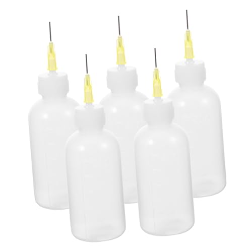 BEBEMOKO 5stücke Töpferwerkzeug Quetschflasche Für Keramikglasur Mit Feiner Spitze Nadelflasche Für Glasuren Leere Applikatorflasche Mit Nadelspitze von BEBEMOKO