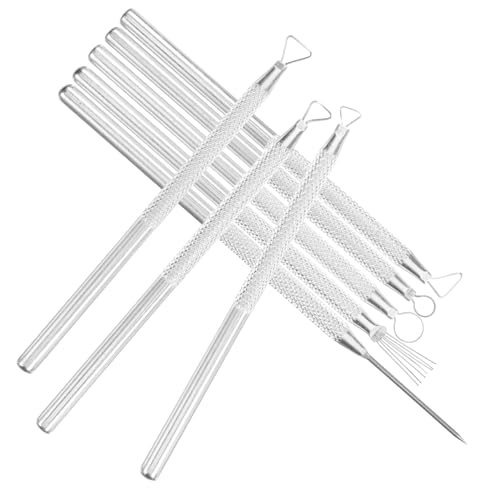 BEBEMOKO 8Stücke Teiliges Töpfersculpture Werkzeugset Detailnadeln für Tonmodellierung und DIY Projekte für Heimwerker und Künstler Vielseitig Einsetzbar für Gravuren von BEBEMOKO