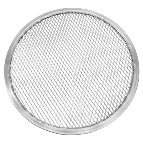 BEBEMOKO Aluminium Pizza Backform Netz Verdickte Antihaft Pizzapfanne Robuste Kratzfeste Pizzaschale für Backofen und Gefrierschrank zum Backen und Kochen von BEBEMOKO