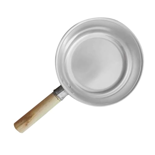 BEBEMOKO Aluminium Wasserschöpfer mit Robustem Holzgriff Außendurchmesser Vielseitige Küchenschöpfkelle für Haushalt Bad und Garten Langlebiger Wasserlöffel für Gemüsewaschen und Camping von BEBEMOKO